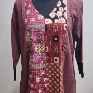 pure cotton with kantha stitch