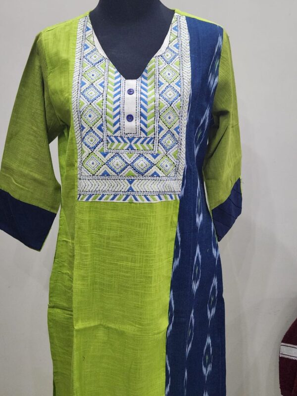 Pure cotton with gujrati stitch