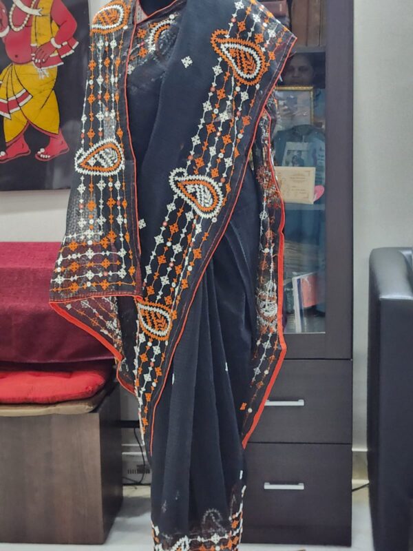 Reshom kotawith hand gujrati 6m saree