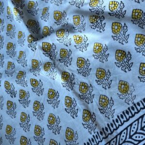 Cotton Bagru Print Saree | Traditional Hand Block Printed Cotton Saree